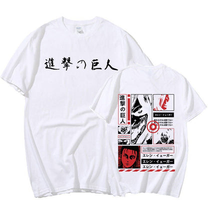 Japan Anime Attack on Titan T Shirt Men Shingeki No Kyojin E