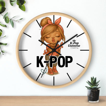 K-Pop Themed Wall Clock, Cute K-Pop Decor, Fan Gift, Music Lover Gift, Unique Home Decor, Trendy Wall Art