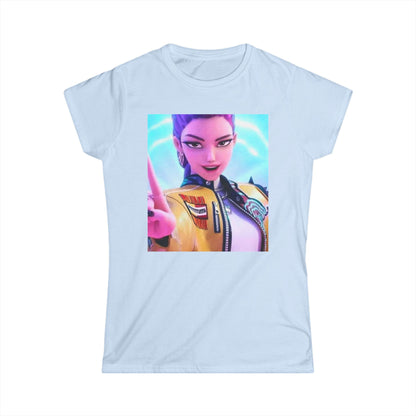 Women's Graphic Tee, Casual Wear, Gamer Shirt, Anime Style Top, Unique Gift for Her, Everyday Comfort, Birthday Present, k-pop demon Hunters