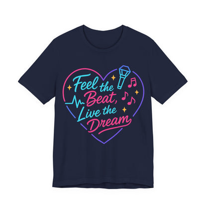K-Pop Inspired Graphic Tee for Music Lovers, Feel the Beat T-Shirt, Unisex Music Tee, Concert Apparel, Gift for Fans, Festival Wear