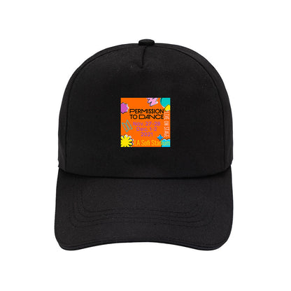 BTS Permission To Dance Hat Peaked Cap Summer Fashion Print Sun Hat