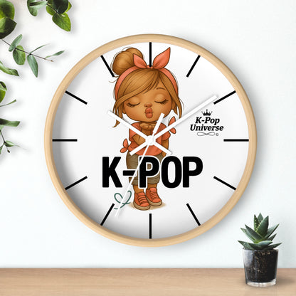 K-Pop Themed Wall Clock, Cute K-Pop Decor, Fan Gift, Music Lover Gift, Unique Home Decor, Trendy Wall Art