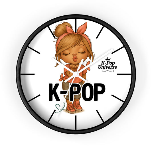K-Pop Themed Wall Clock, Cute K-Pop Decor, Fan Gift, Music Lover Gift, Unique Home Decor, Trendy Wall Art