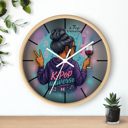 K-Pop Universe Wall Clock, Stylish Home Decor, Music Lover Gift, K-Pop Fan Accessory, Unique Wall Art, Trendy Timepiece