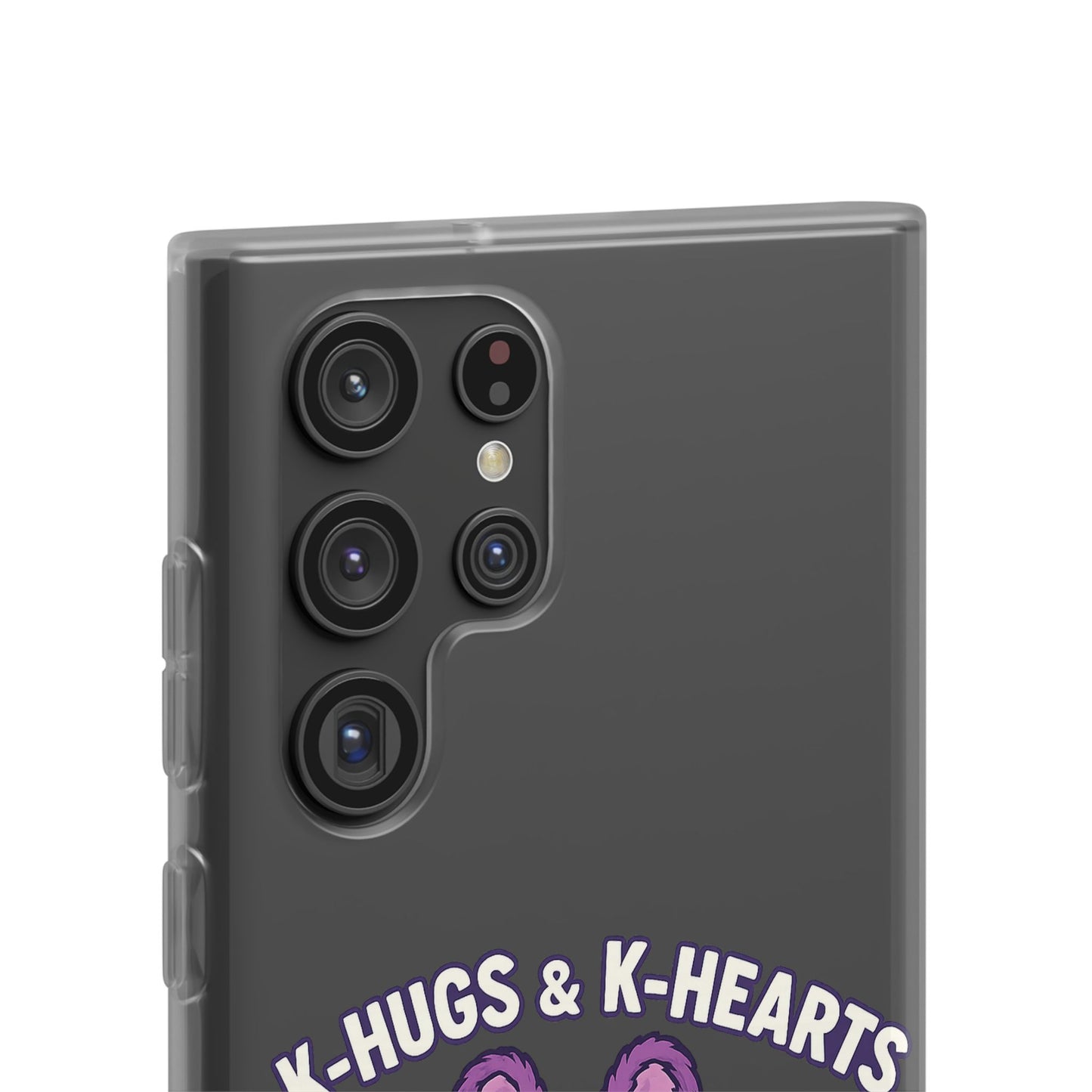 Cute K-Hugs & K-Hearts Flexi Case, Adorable Phone Case, Gift for Kids, Fun Gift, Cute Accessories, Kawaii Style Case