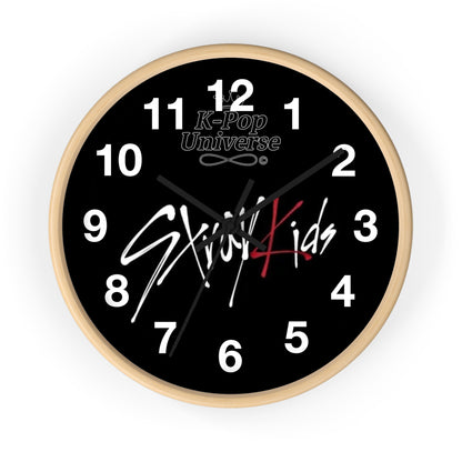 K-Pop Stray Kids Wall Clock, Unique Home Decor, Gift for Music Lovers, Cool Wall Art, Modern Timepiece, Fan Merchandise