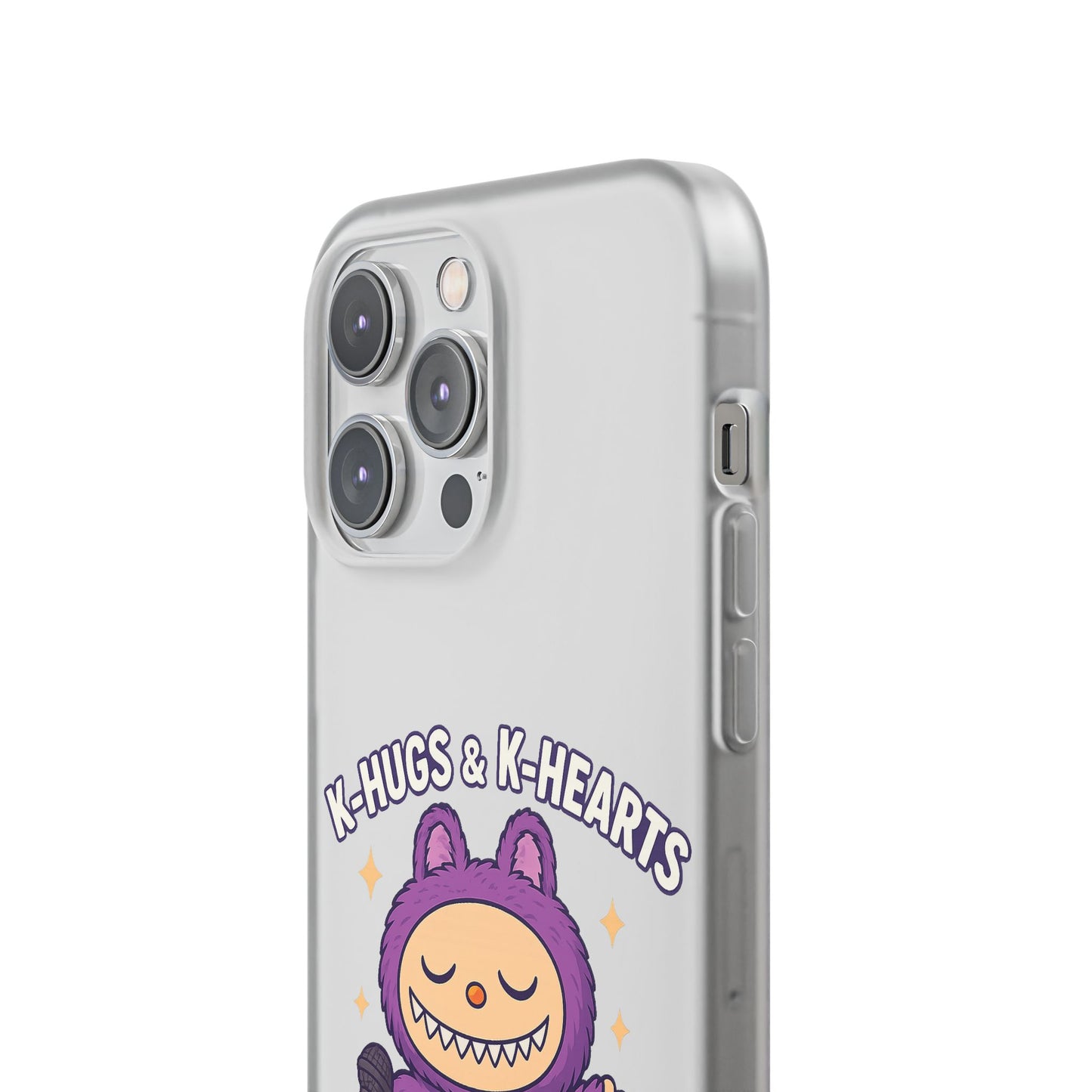 Cute K-Hugs & K-Hearts Flexi Case, Adorable Phone Case, Gift for Kids, Fun Gift, Cute Accessories, Kawaii Style Case