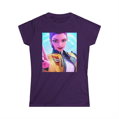 Women's Graphic Tee, Casual Wear, Gamer Shirt, Anime Style Top, Unique Gift for Her, Everyday Comfort, Birthday Present, k-pop demon Hunters