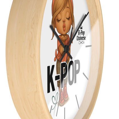 K-Pop Themed Wall Clock, Cute K-Pop Decor, Fan Gift, Music Lover Gift, Unique Home Decor, Trendy Wall Art