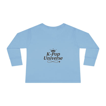 Toddler K-Pop Universe Tee, Cute Kids Shirt, Long Sleeve Top for BTS Fans, Perfect for Birthdays, Gift for Little Ones