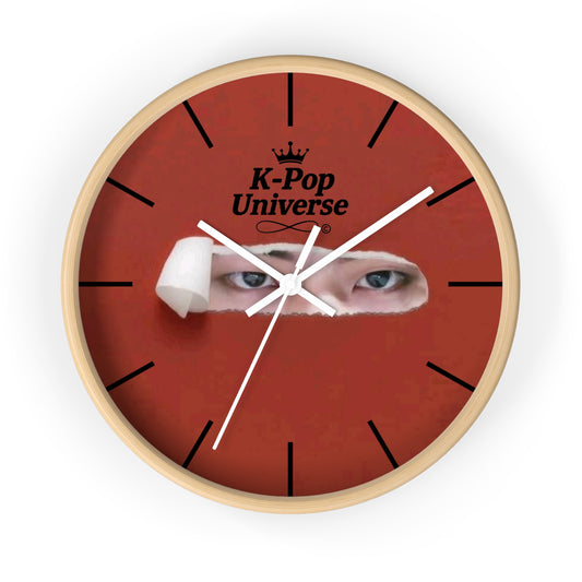 K-Pop Universe Wall Clock, Unique Home Decor, K-Pop Fan Gift, Modern Timepiece, Stylish Wall Art