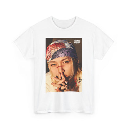 K-Pop Inspired Unisex Heavy Cotton Tee - Trendy Graphic Tee, Music Fan Shirt, Casual Wear, Gift for K-Pop Lovers