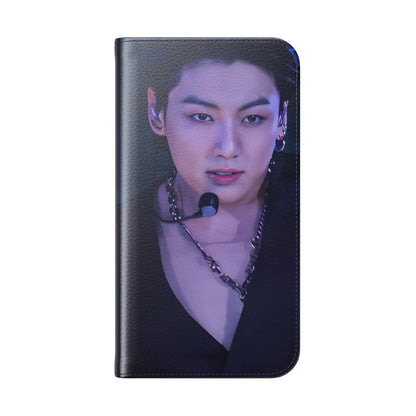 K-Pop Flip Case, Stylish Phone Wallet for Fans, Perfect for Gifts, Music Lovers, Festivals, Birthday Celebrations