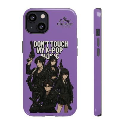 K-Pop Phone Case, Don't Touch My K-Pop Music Cover, Gift for Fans, Cute K-Pop Merchandise, Trending Phone Accessories