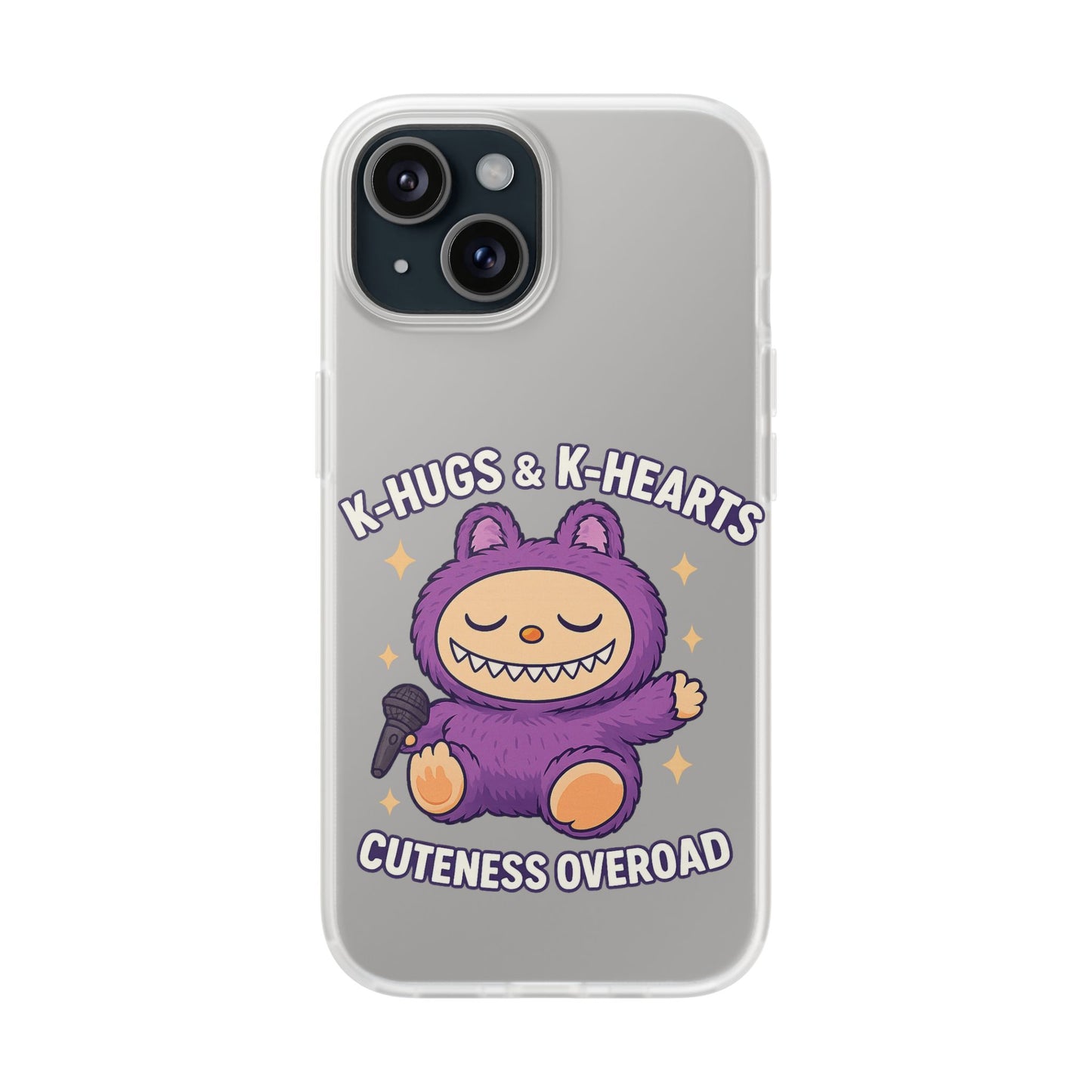 Cute K-Hugs & K-Hearts Flexi Case, Adorable Phone Case, Gift for Kids, Fun Gift, Cute Accessories, Kawaii Style Case