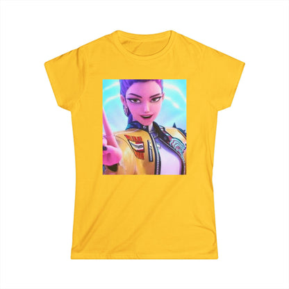 Women's Graphic Tee, Casual Wear, Gamer Shirt, Anime Style Top, Unique Gift for Her, Everyday Comfort, Birthday Present, k-pop demon Hunters