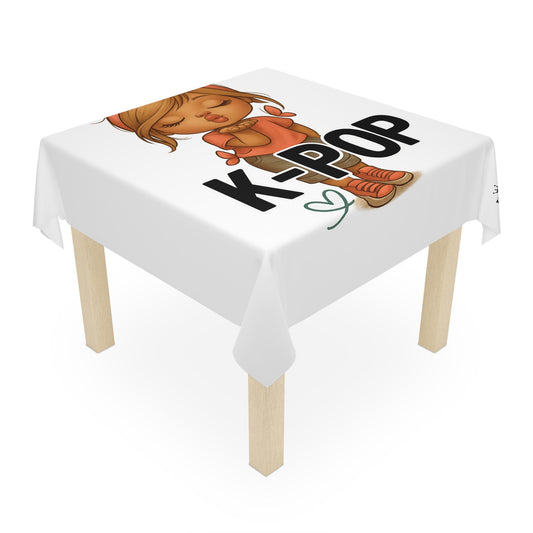 K-Pop Inspired Tablecloth, Stylish Table Decor for Music Lovers, Party Supplies, Gift for Fans, Dining Table Accessory