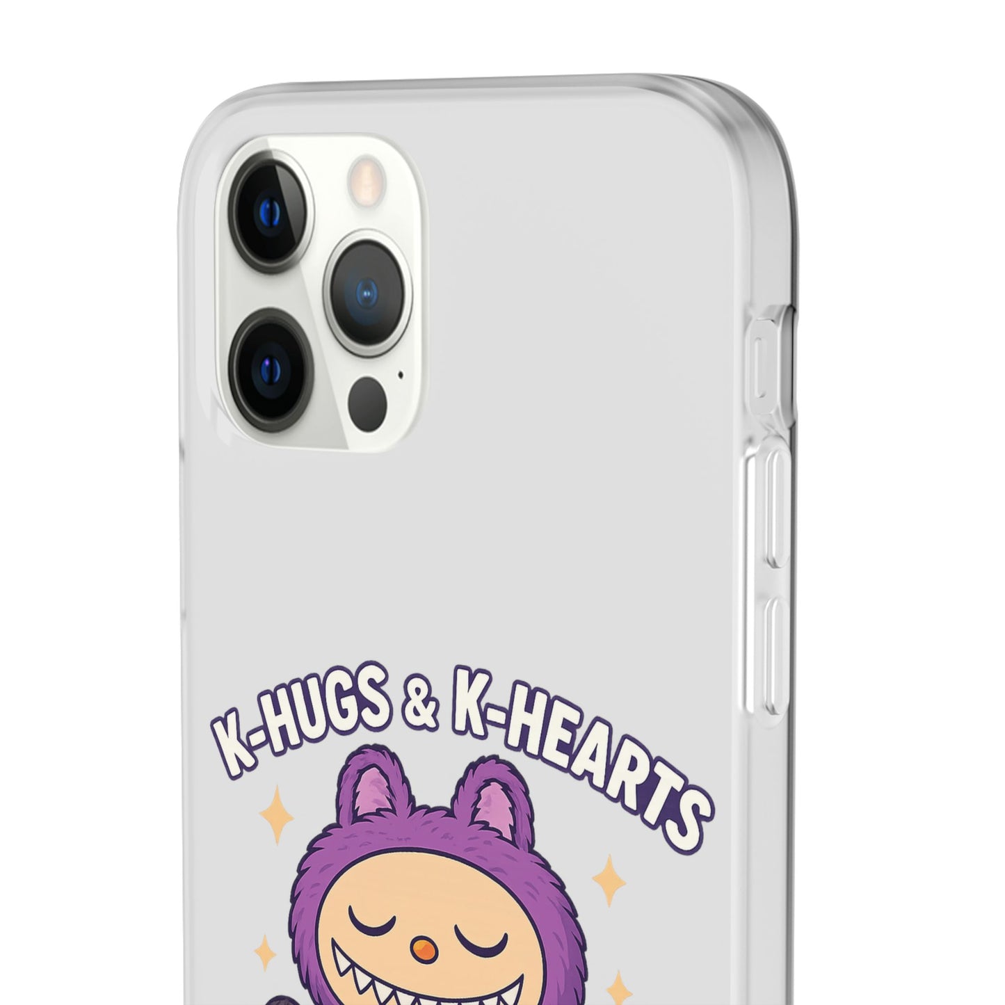 Cute K-Hugs & K-Hearts Flexi Case, Adorable Phone Case, Gift for Kids, Fun Gift, Cute Accessories, Kawaii Style Case