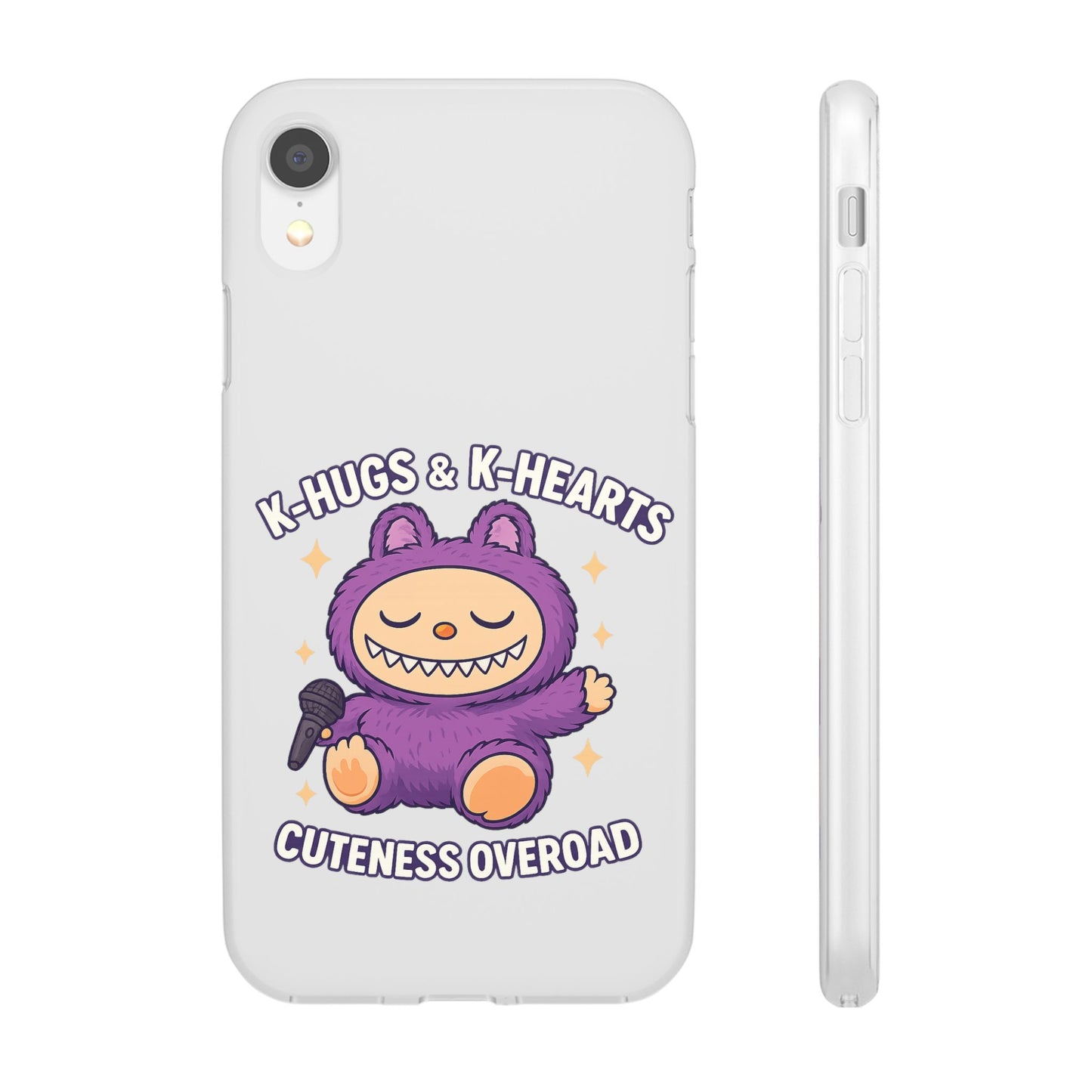 Cute K-Hugs & K-Hearts Flexi Case, Adorable Phone Case, Gift for Kids, Fun Gift, Cute Accessories, Kawaii Style Case
