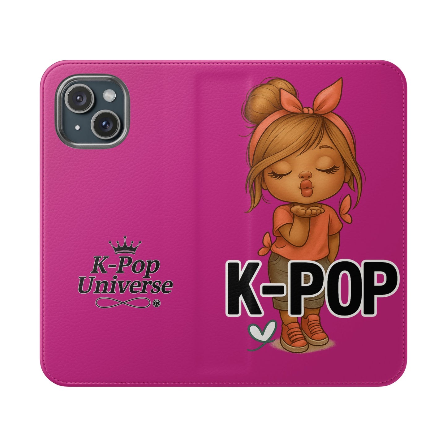 K-Pop Flip Case for Fans, Cute K-Pop Merchandise, Stylish Phone Cover, Ideal for Gifts, Birthday, Concerts, and Celebrations