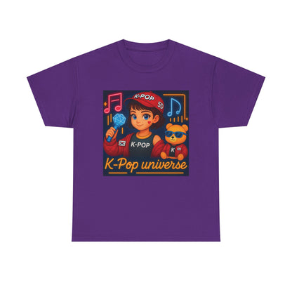 K-Pop Universe "Good Vibes Only" Graphic T-Shirt, Unisex Cotton Tee, Music Lover Gift, Concert Wear, Casual Style