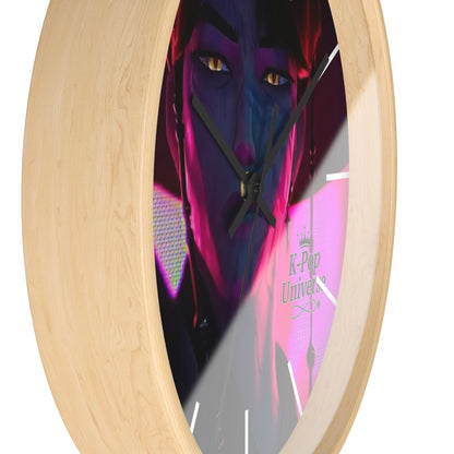 Vibrant Anime-Themed Wall Clock, Unique Home Decor, Stylish Clock for Gamers, Gift for Anime Lovers, Modern Clock for Any Room, k-pop demon Hunters, k-pop universe