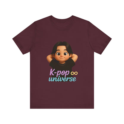 K-Pop Universe Graphic Tee, Trendy T-Shirt for Fans, Unisex Short Sleeve Shirt, Concert Apparel, Gift for Music Lovers