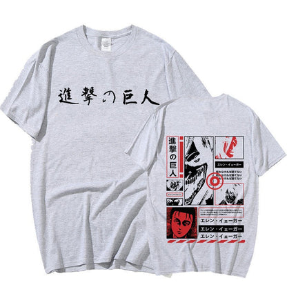 Japan Anime Attack on Titan T Shirt Men Shingeki No Kyojin E