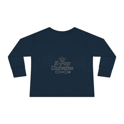 Toddler K-Pop Universe Tee, Cute Kids Shirt, Long Sleeve Top for BTS Fans, Perfect for Birthdays, Gift for Little Ones