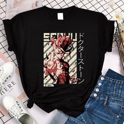 Anime Dr. Stone Loose Short Sleeve T-Shirt, NelVKpop , kpopuniverse