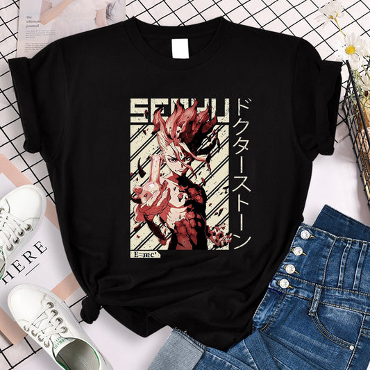 Anime Dr. Stone Loose Short Sleeve T-Shirt, NelVKpop , kpopuniverse
