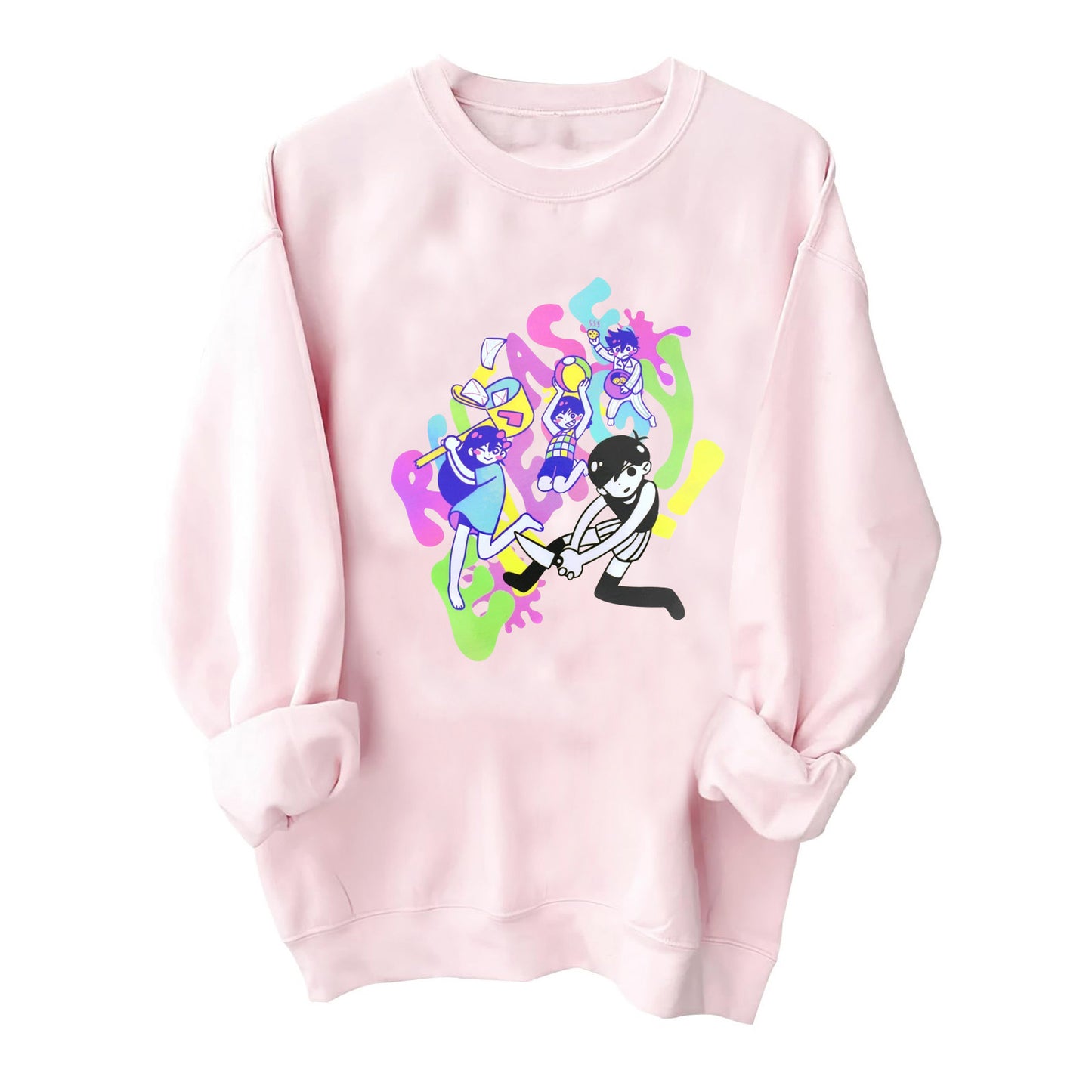 Unisexe Anime Print Hooded Sweatshirt Men's Cap Sweater Round Neck Sweatshirt Loose Cap Sweater, NelVKpop, k-pop universe