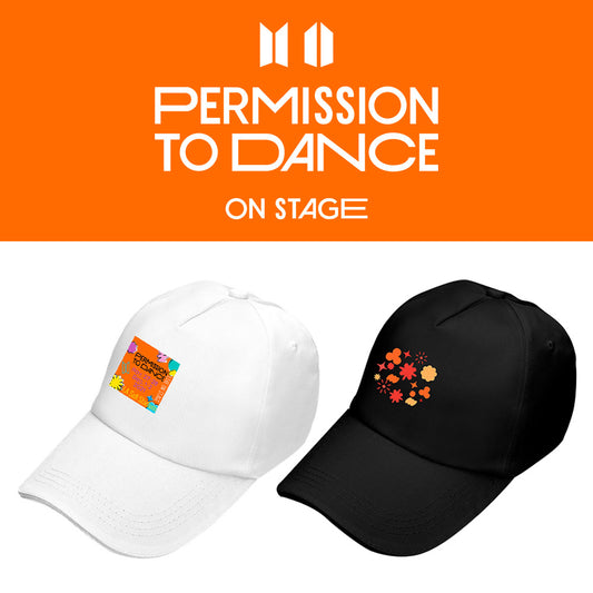 BTS Permission To Dance Hat Peaked Cap Summer Fashion Print Sun Hat