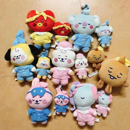 Korea Cute Popular Trend Small Animal Pajamas Series Plush Toy Doll Bag Pendant Gift