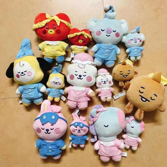 Korea Cute Popular Trend Small Animal Pajamas Series Plush Toy Doll Bag Pendant Gift