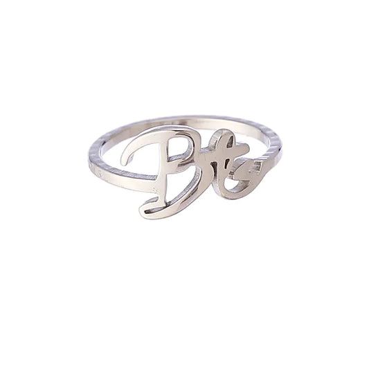 BTS Official Titanium Steel Ring with Logo Design