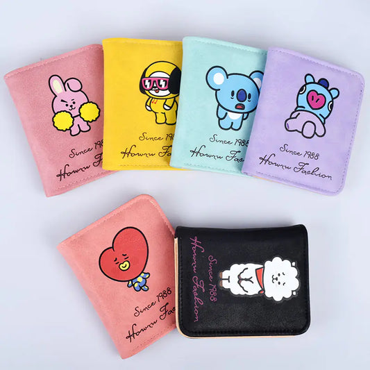 BTS Short Wallet - Stylish and Compact Design