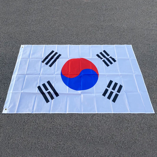Aerxemrbrae 90 X150cm South Korea Korean Flag Banner    Polyester Fabrics