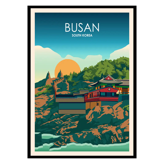 Busan South Korea Poster