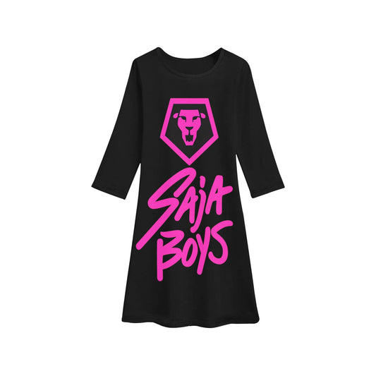 Girls' Long Sleeve Dress (D59) K-pop Demon Hunters,Saja boys, K-pop universe