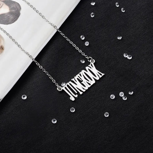 BTS Titanium Steel Necklace - Unisex Korean Style