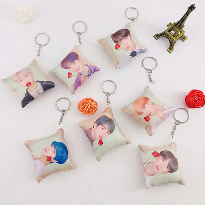 BTS Plush Cushion Keychain Accessories